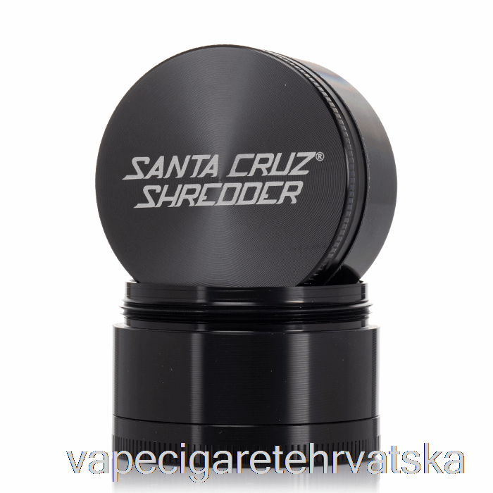 Vape Hrvatska Santa Cruz Shredder 2.2inch Srednji 4-dijelni Mlin Crni (53mm)